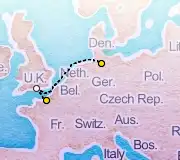 3 Night Hamburg to Paris cruise
