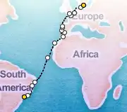 27 Night Sao Paolo to Copenhagen cruise