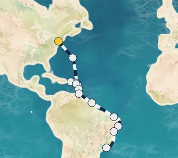 23 Night New York to Rio de Janeiro cruise