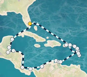 27 Night Fort Lauderdale to Fort Lauderdale cruise