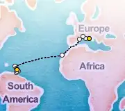 20 Night Rome to Fort-de-France cruise
