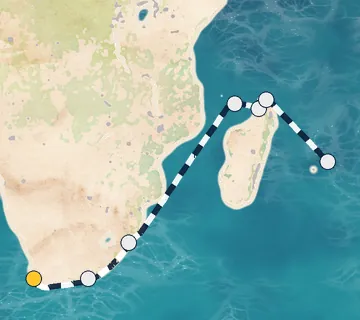 15 Night Cape Town to Mauritius cruise