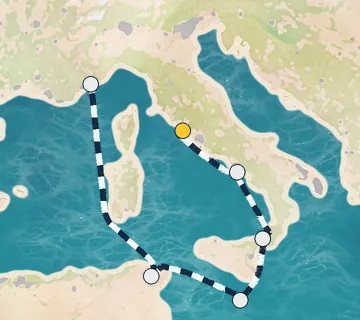 7 Night Rome to Monte Carlo cruise