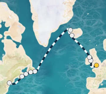 16 Night London to New York cruise
