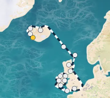 18 Night Reykjavik to London cruise