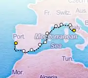 9 Night Rome to Lisbon cruise