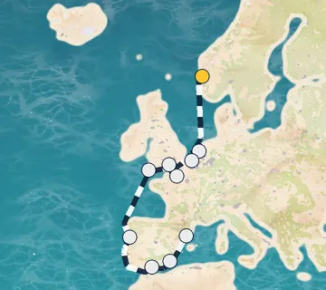 14 Night Bergen to Barcelona cruise