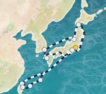 18 Night Tokyo to Tokyo cruise