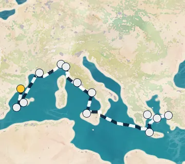 14 Night Barcelona to Athens cruise