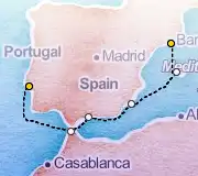 7 Night Barcelona to Lisbon cruise