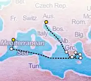 10 Night Monfalcone to Barcelona cruise