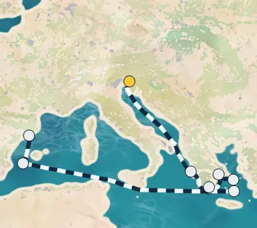 10 Night Monfalcone to Barcelona cruise