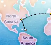 19 Night London to New York cruise