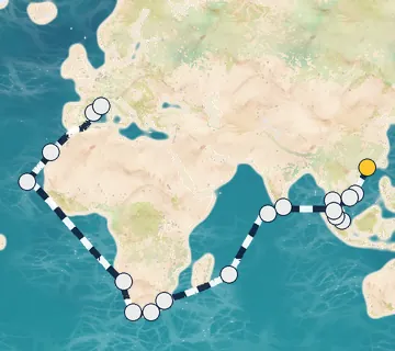 47 Night Hong Kong to Marseille cruise