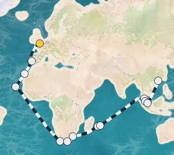 43 Night London to Hong Kong cruise