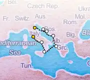 7 Night Ravenna to Rome cruise