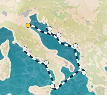7 Night Ravenna to Rome cruise