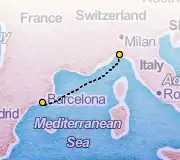 2 Night Portofino to Barcelona cruise