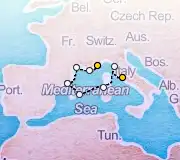 7 Night Rome to Monte Carlo cruise