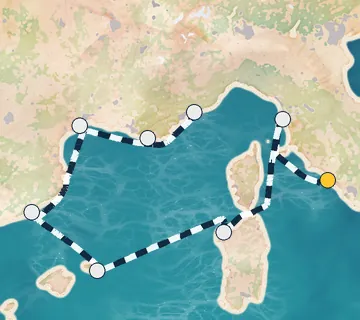 7 Night Rome to Monte Carlo cruise