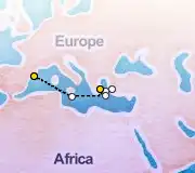 7 Night Barcelona to Athens cruise