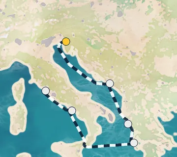7 Night Trieste to Rome cruise