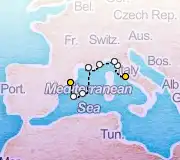 10 Night Rome to Barcelona cruise