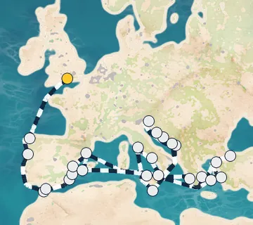 40 Night London to Barcelona cruise