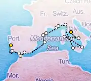 17 Night Lisbon to Rome cruise