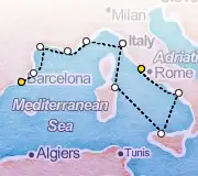 9 Night Rome to Barcelona cruise