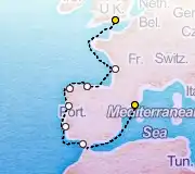 12 Night Barcelona to Portsmouth cruise