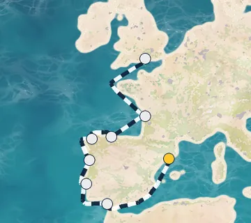 12 Night Barcelona to Portsmouth cruise