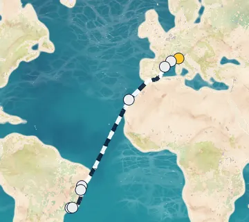 16 Night Portofino to Rio cruise
