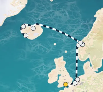 11 Night London to Reykjavik cruise