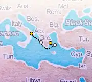 3 Night Taranto to Athens cruise