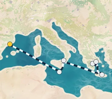 7 Night Barcelona to Athens cruise
