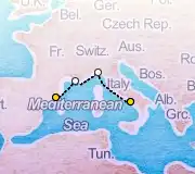3 Night Barcelona to Naples cruise