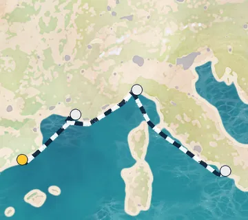 3 Night Barcelona to Naples cruise