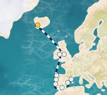 14 Night Reykjavik to Barcelona cruise