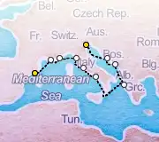 12 Night Barcelona to Venice cruise
