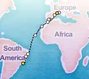 20 Night Marseille to Rio cruise
