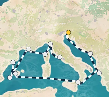14 Night Monfalcone to Rome cruise