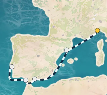 6 Night Savona to Lisbon cruise