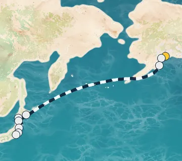 14 Night Seward to Tokyo cruise