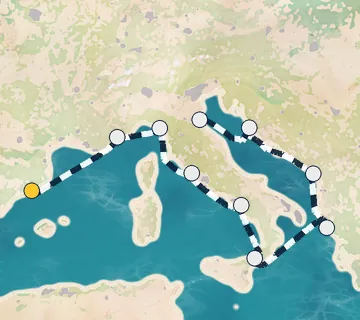 9 Night Barcelona to Ravenna cruise
