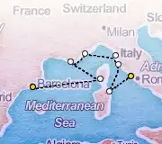 9 Night Barcelona to Rome cruise