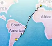21 Night Barcelona to Buenos Aires cruise