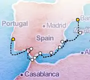 10 Night Barcelona to Lisbon cruise