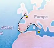 11 Night Paris to Valletta cruise