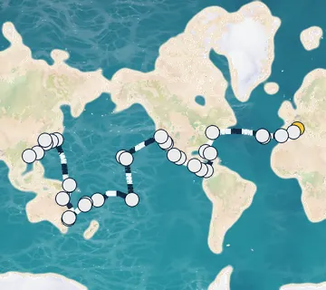 89 Night Marseille to Hong Kong cruise